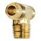 Thrifco Plumbing No. 45 3/8 Inch x 1/8 Inch Brass Flare MIP Tee 6945009 - alternate 2